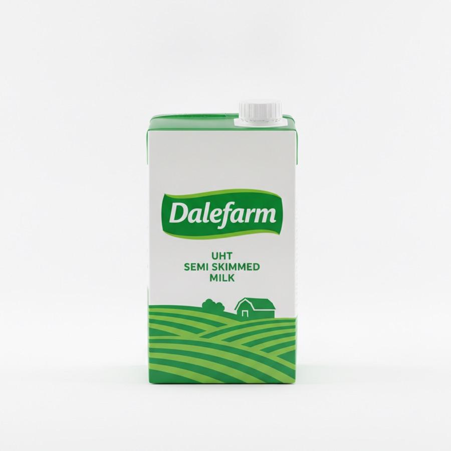 Dalefarm UHT Semi-Skimmed Milk 1L (12x1)